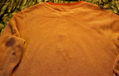 Untuckit mens cottton blend henley long sleeve shirt size XX-Large color orange