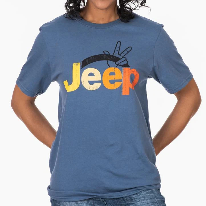 Jeep Wave T-Shirt - brand new blue peace wave shirt Sizes S-XL gallery