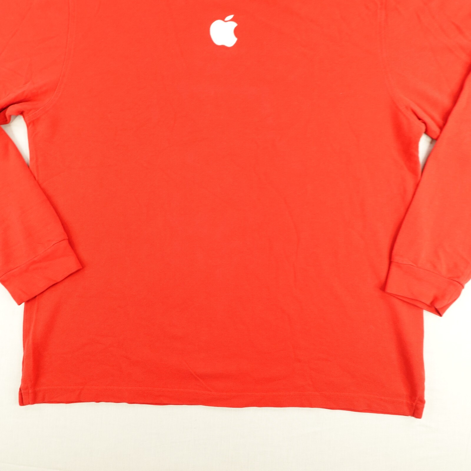 Apple Shirt Mens XL Red Embroidered Thermal Employee Uniform Macintosh Genius gallery