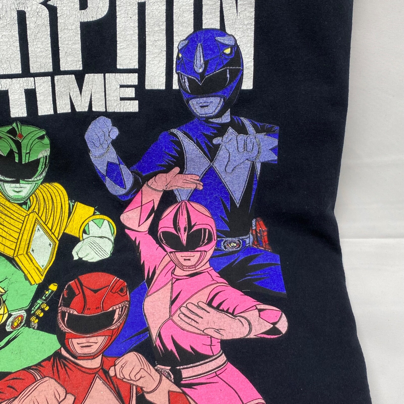 Mighty Morphin Power Rangers Graphic Print T shirt Size 2XL gallery