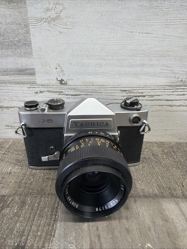 Yashica J-5 35mm Film Camera with Suntar Wide 35mm Lens
