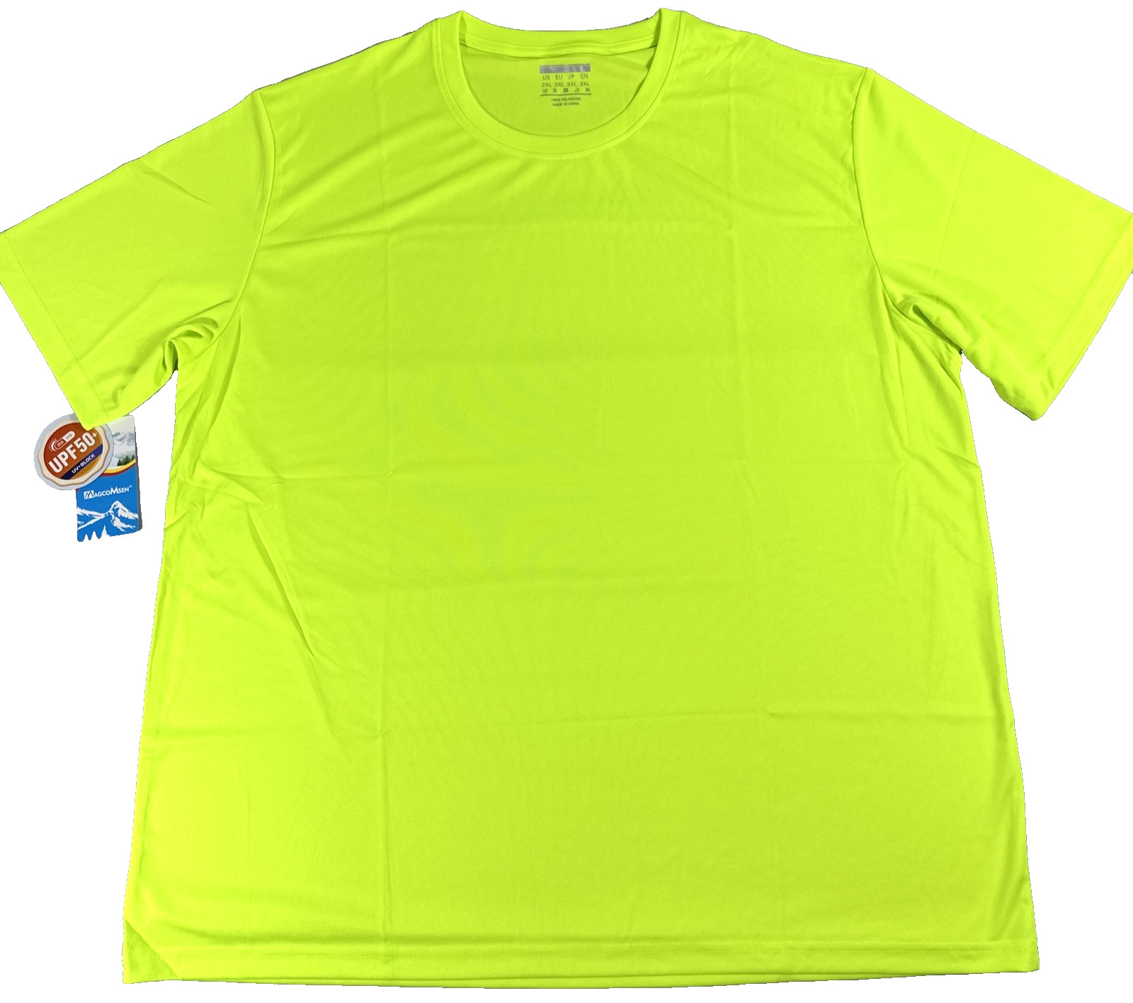 Magco Msen Ssleeve Shirts for Men Sun Protection UPF-50+ Size 2XL Fluorescent gallery