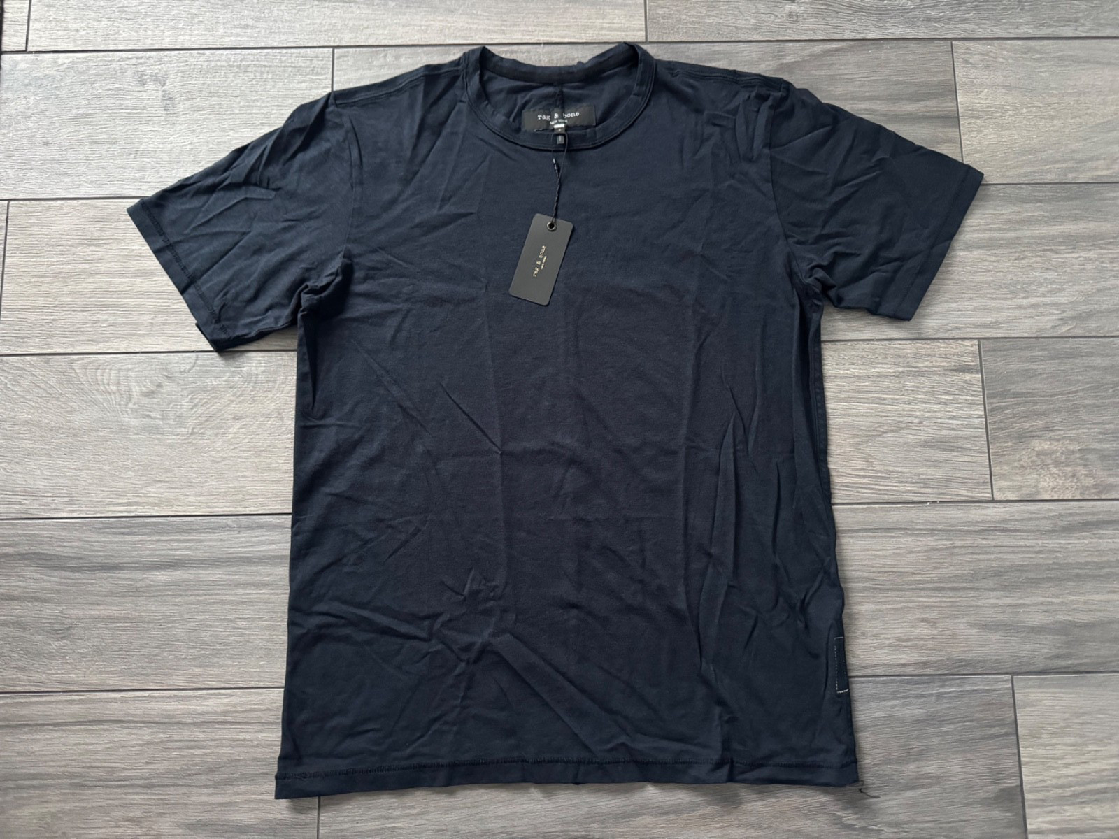 RAG & BONE MENS KNIT-BLEND CREWNECK SHORT SLEEVE T-SHIRT, NWT $95, SMALL gallery