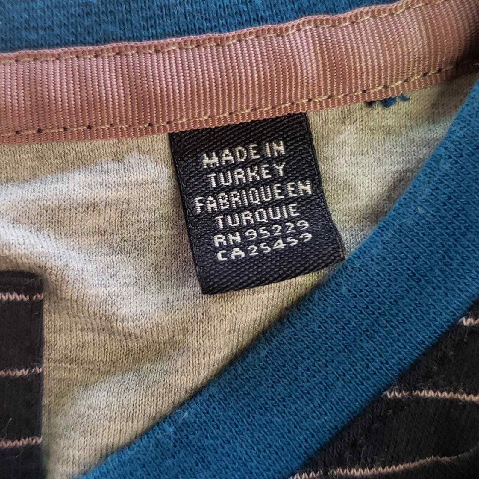 Ted Baker London Dayout Striped Crew Neck Short Sleeve T Shirt Men's Medium gallery