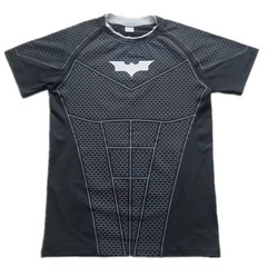 Men’s Superman Compression Shirt | Quick‑Dry Athletic Gym Top | Tight Fit