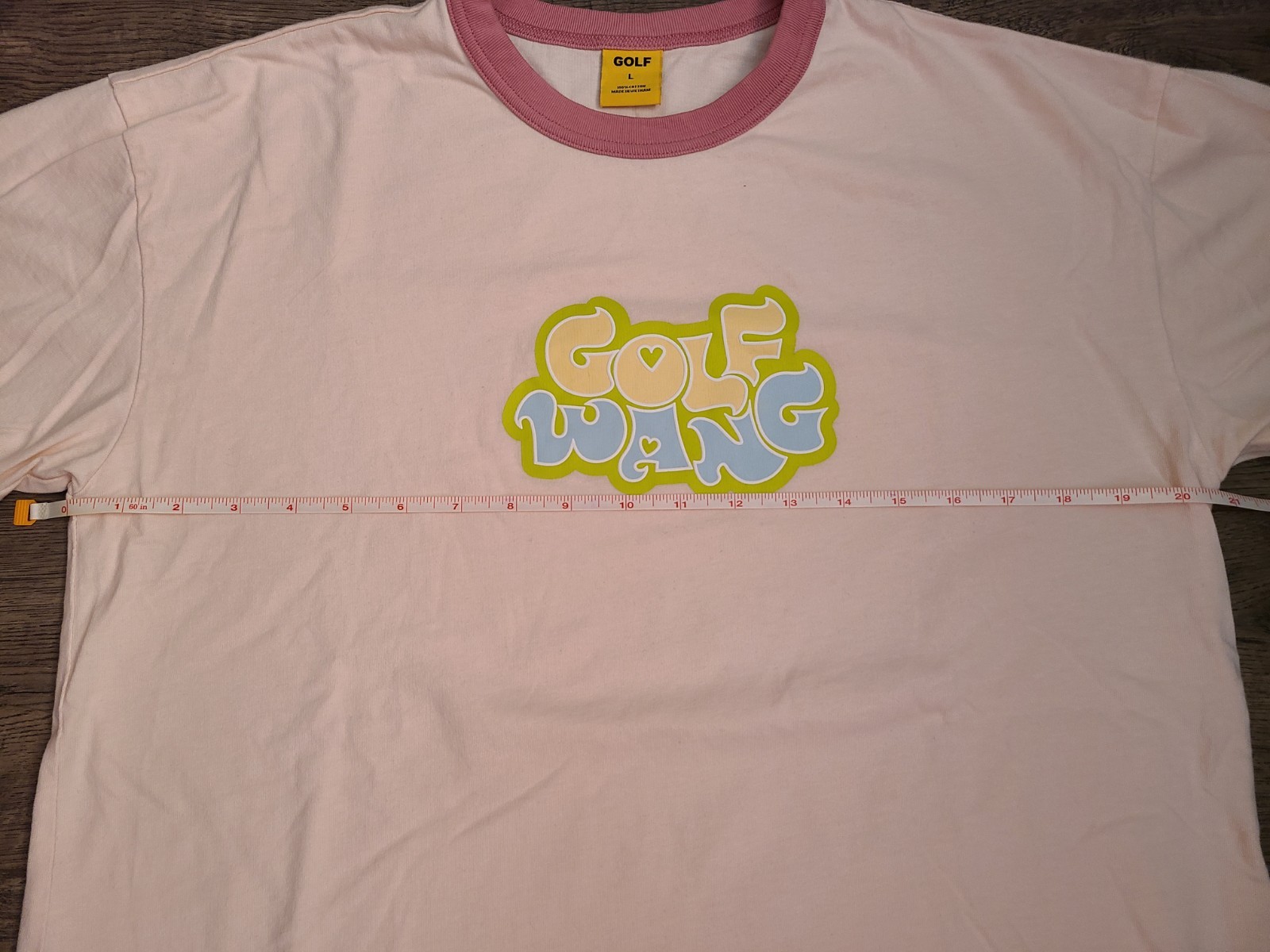 Golf Wang Pink Ringer T-Shirt with Contrasting Trim Size L gallery
