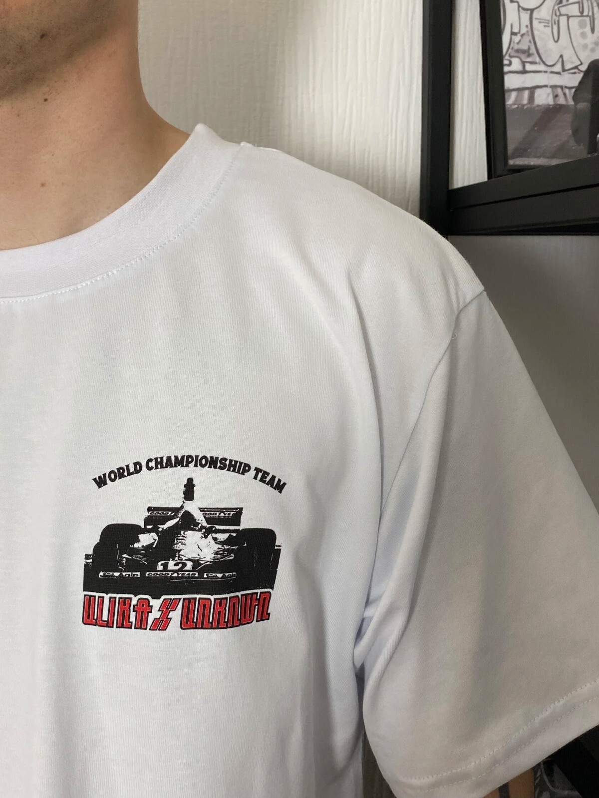 NEW! Streetwear t-shirt big logo printed ulika unknwn hip hop y2k avant garde gallery
