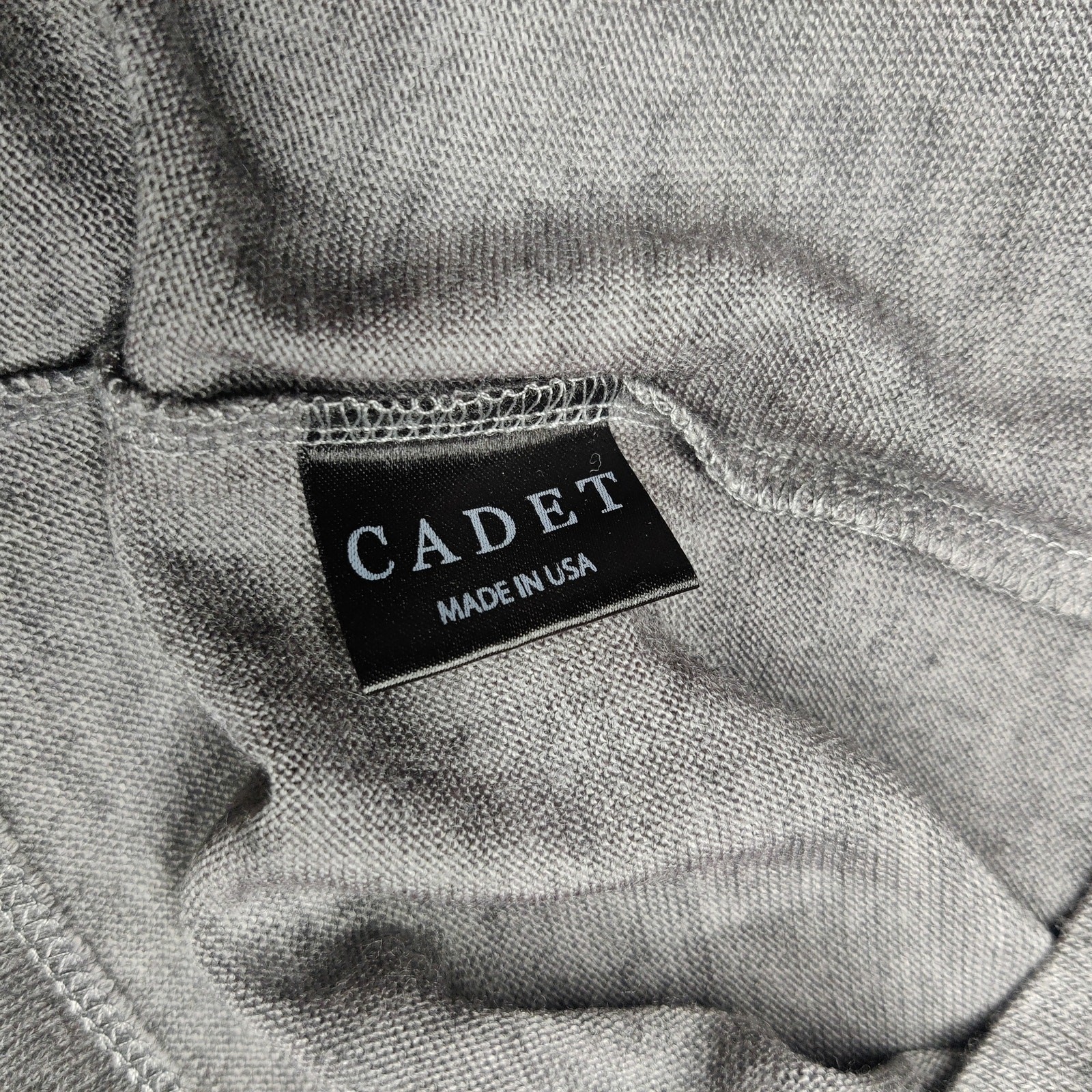 Cadet Military Inspired Wool Blend Long Sleeve T Shirt Small Gray Base layer gallery