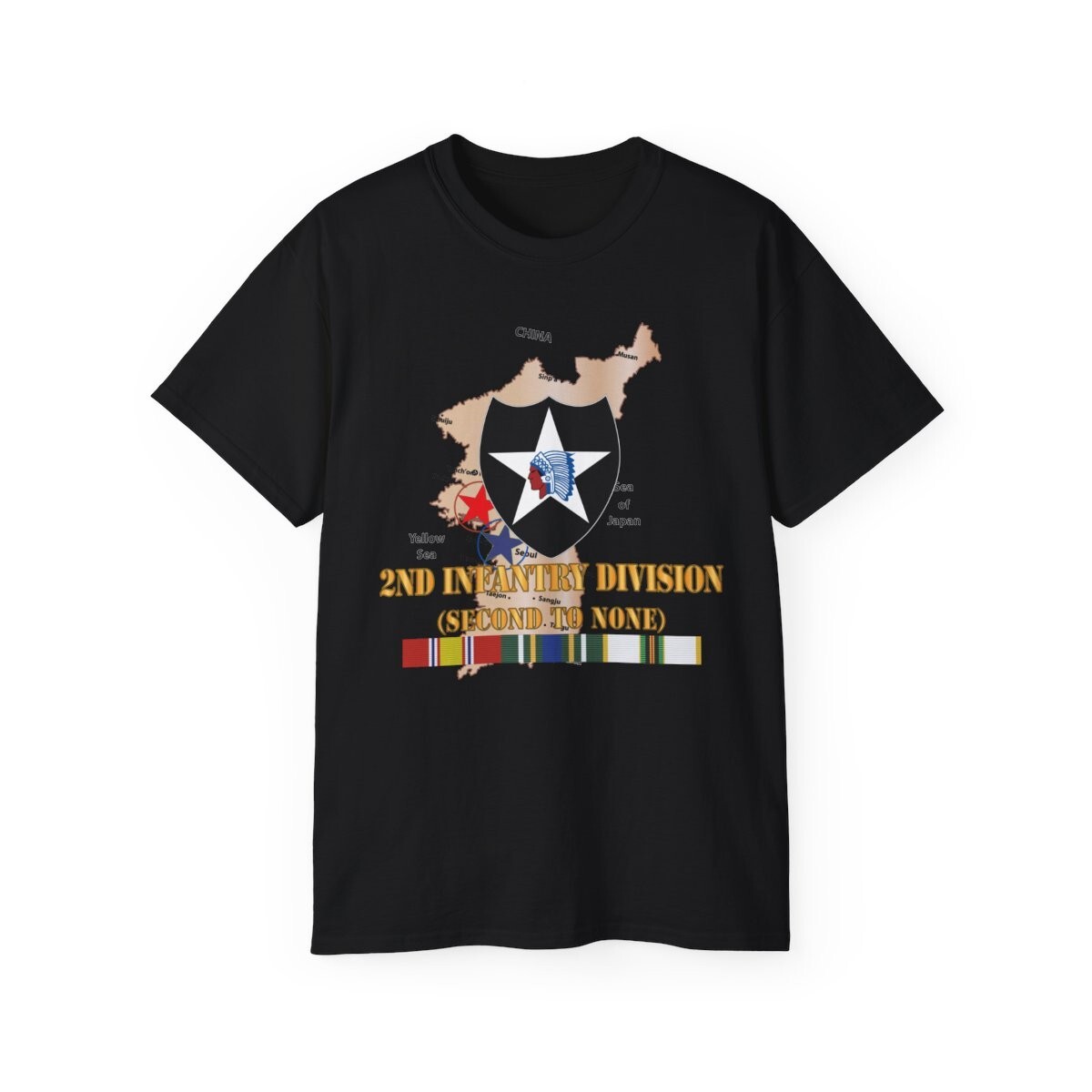 Classic – Korea Map – 2nd Infantry Div – Second to None w SVC X 300
