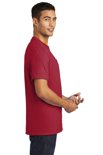 Port & Company PC61PT Mens Big & Tall Short Sleeve Essential T-Shirt With Pocket gallery