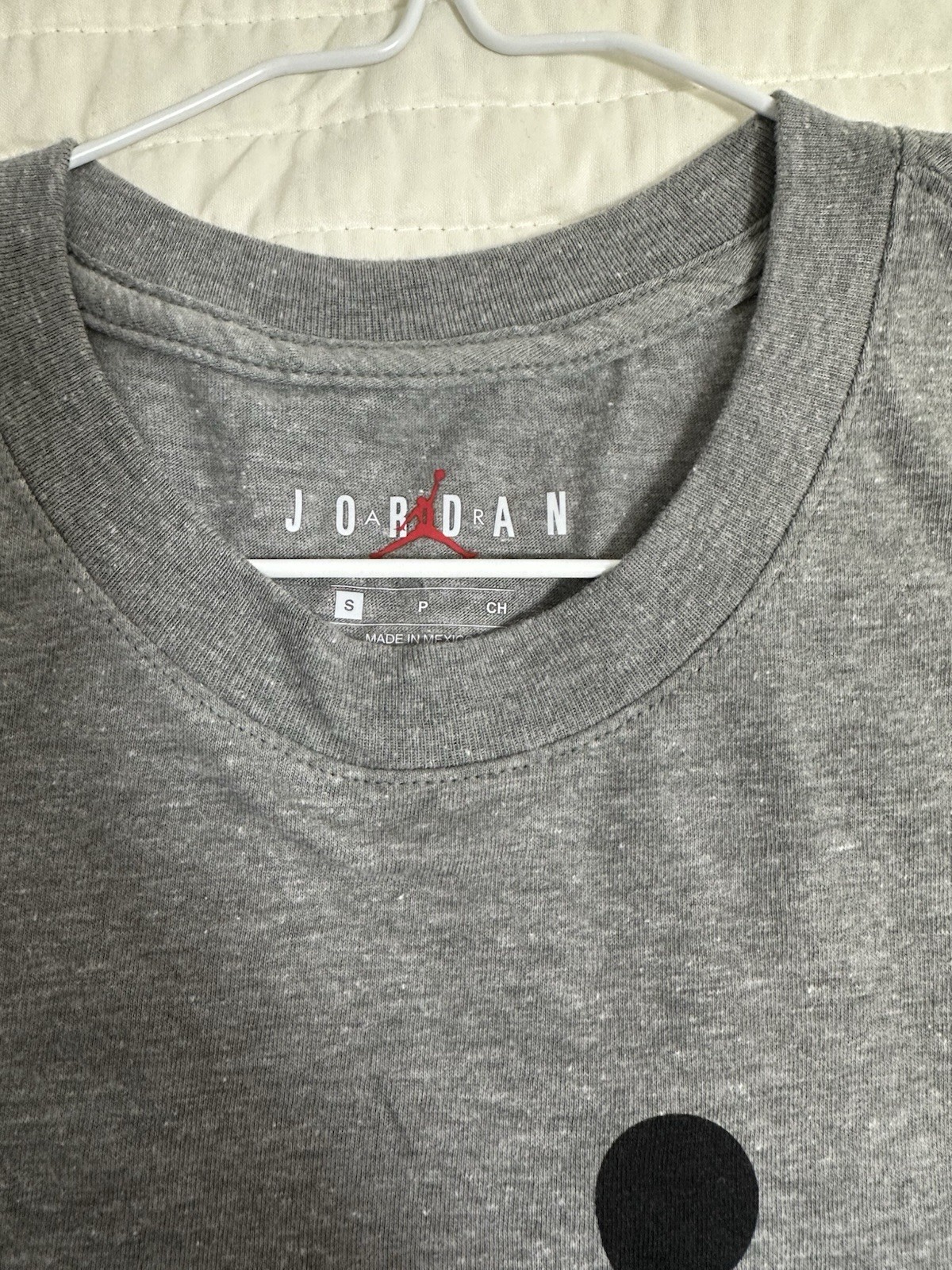Jordan Jumpman Graphic Logo Men's Short Sleeve T-Shirt Gray Crew Neck S gallery