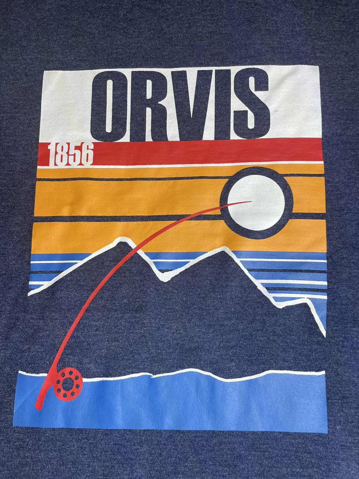New Mens ORVIS Blue Tee Shirt Size Large gallery