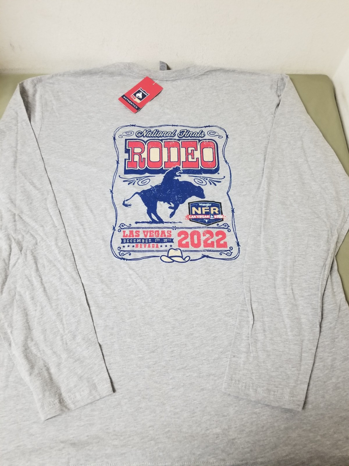 New Pro Rodeo Mens Western Bull Riding L/S T-Shirt. gallery