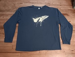 VTG Sea Shepard Mission Statement t-shirt long sleeve Orca Whale Organic cotton