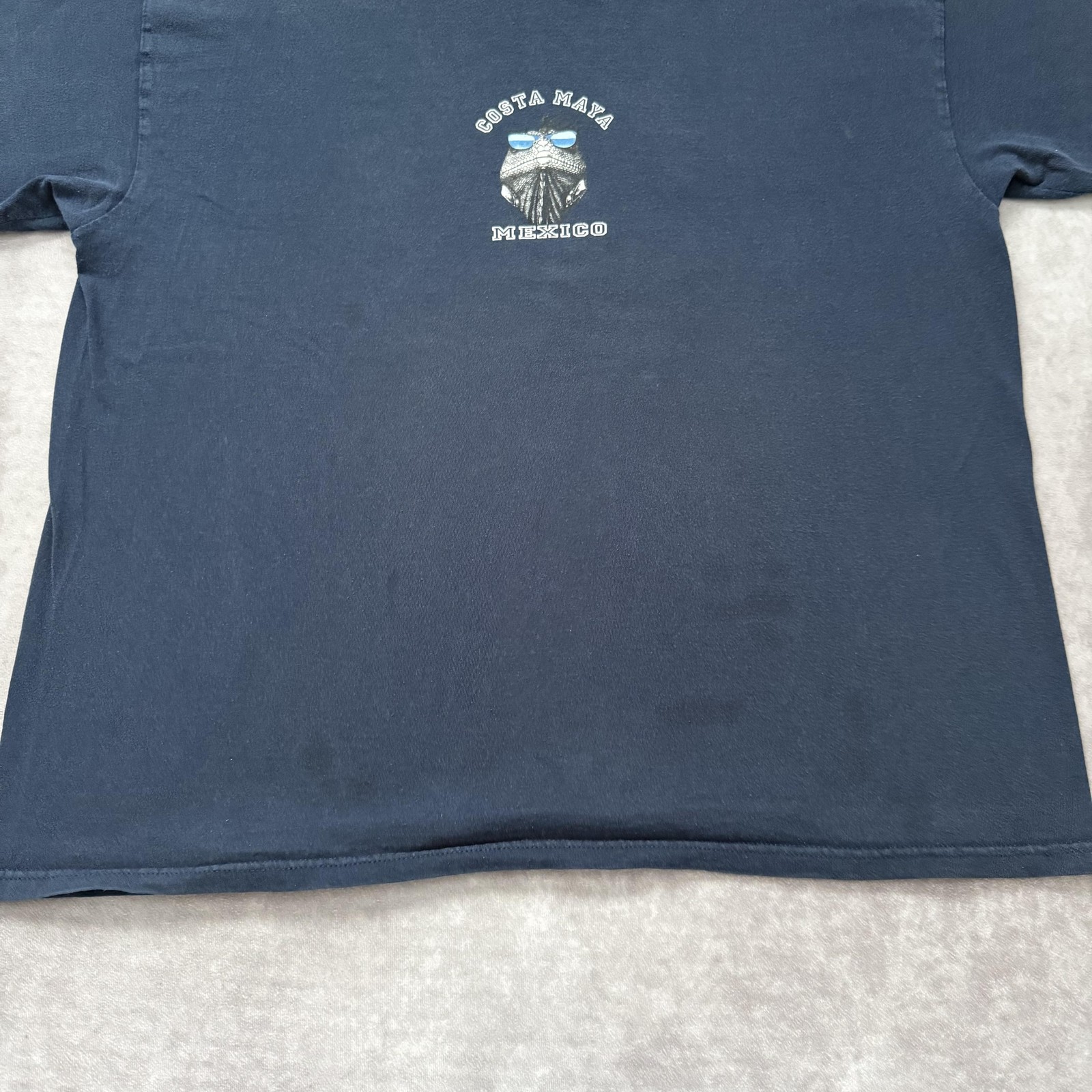 Vintage Costa Maya Mexico Iguana Shirt Mens 2XL Funny Reptile Glasses Surf gallery