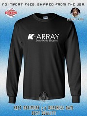 K-ARRAY Audio Logo Men’s Long Sleeve T-Shirt American Size T-Shirt