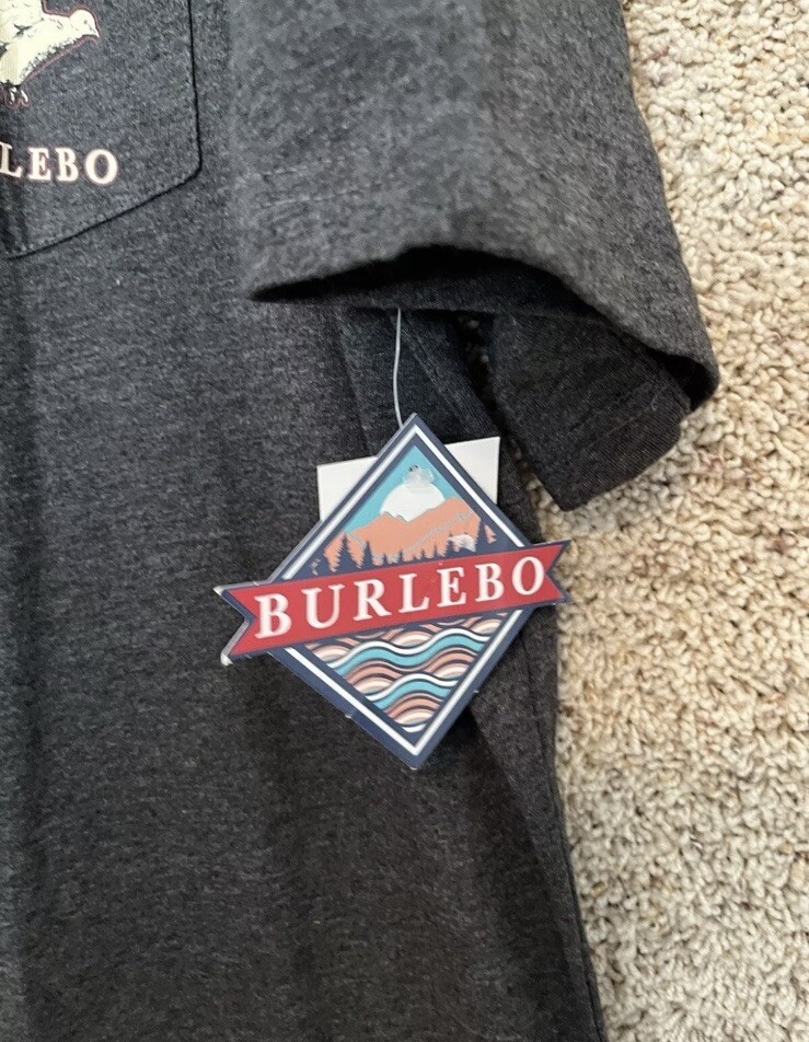 Burlebo Outdoors Men T Shirt Grey XL Dove Hunt Short Sleeve Pocket Heather Gray gallery