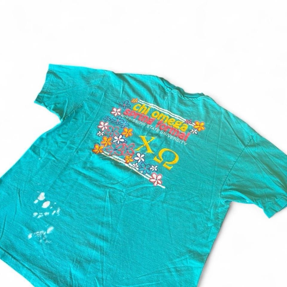 Vintage 1993 Chi Omega Spring Formal Mississippi State University Single Stitch gallery