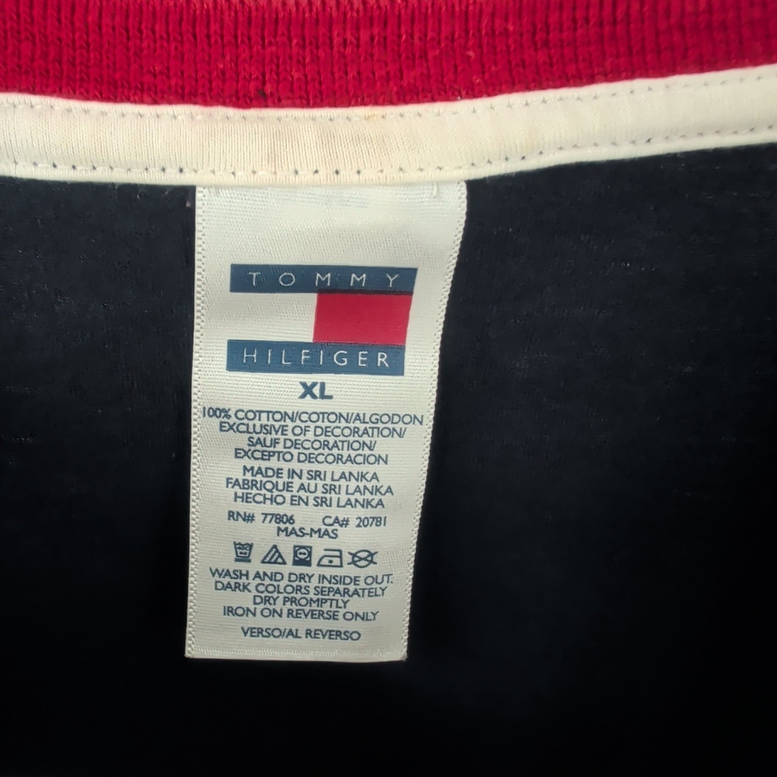 Tommy Hilfiger Long Sleeve Crew Neck Modern Classic T-Shirt Navy Blue Size XL gallery