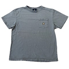 Teddy Fresh Classic Pocket Tee Embroidered Bear Green Mens Large Cotton