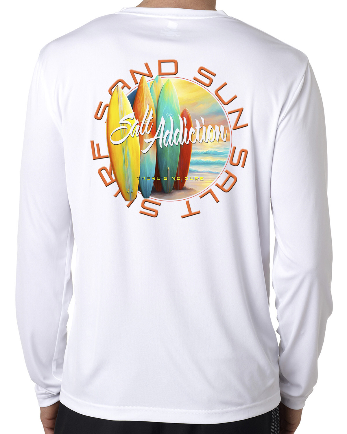 Surfboard Performance t shirt Salt Addiction fishing long sleeve 50+ uv gallery