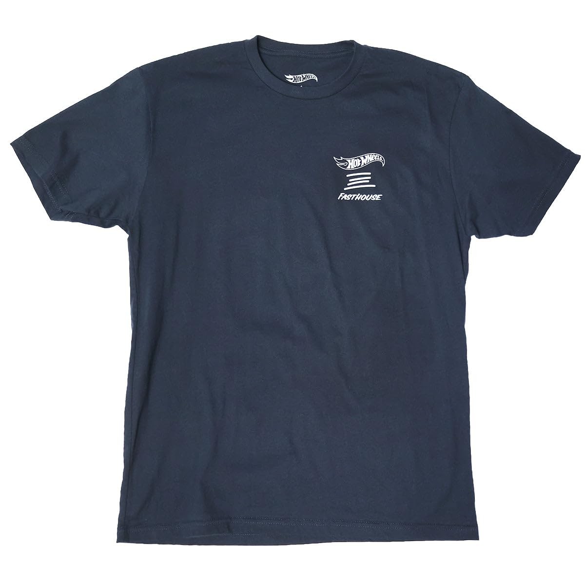 FASTHOUSE Hot Wheels Full Tilt Midweight Short Sleeve Tee (Navy, Medium) gallery