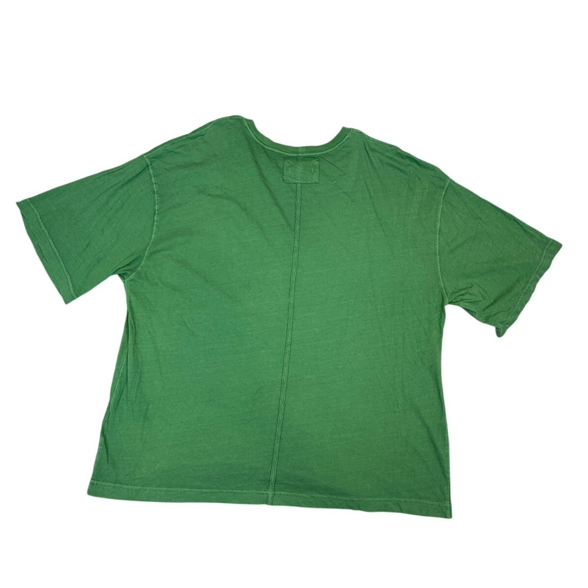 We The Free Free People Quilted Top Mens XL Green Oversized Crewneck Pullover gallery
