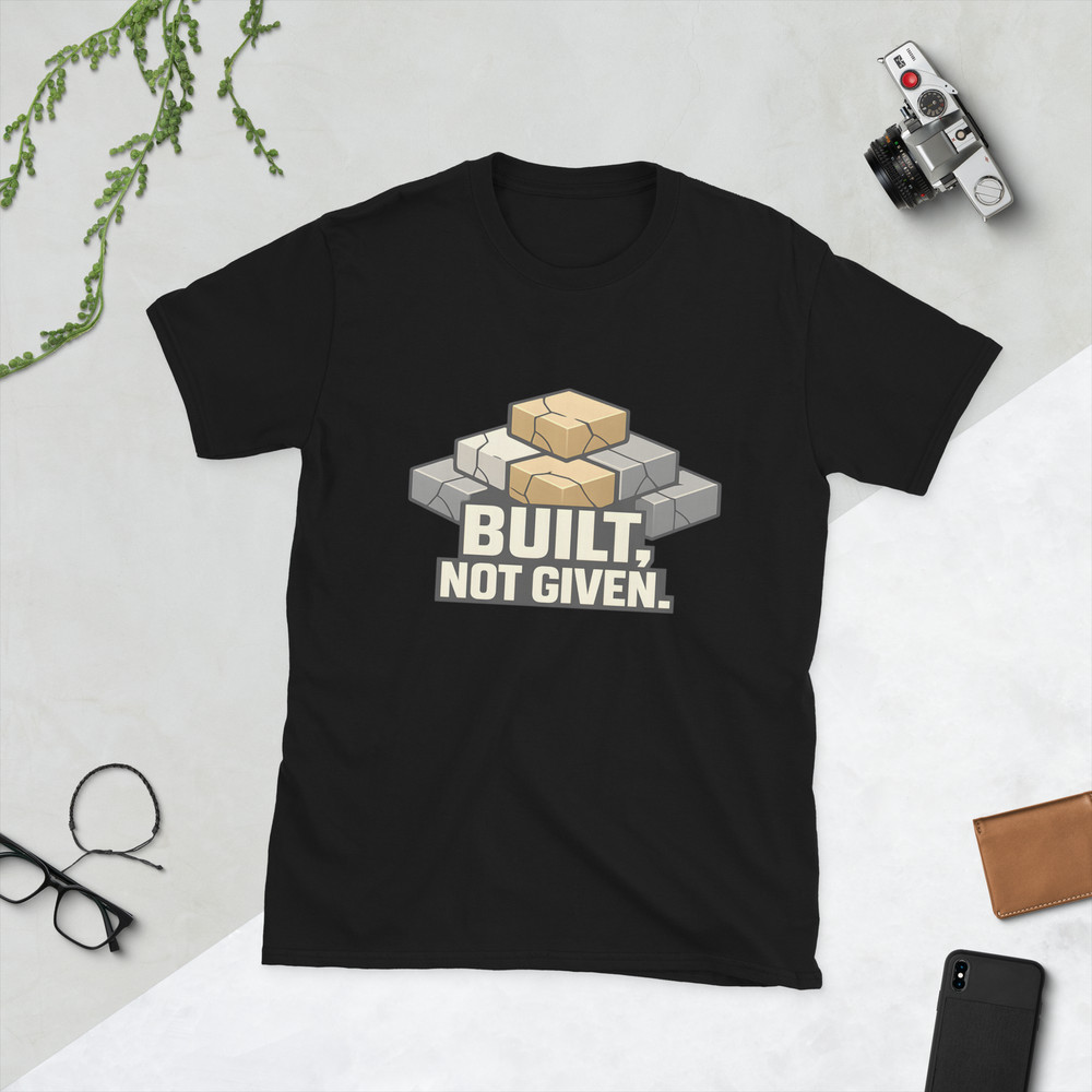 Built Not Given Unisex T-Shirt Hard Work Motivation Discipline Mindset Tee