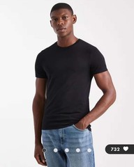 ASOS DESIGN essentials muscle fit T-shirt in black Size S
