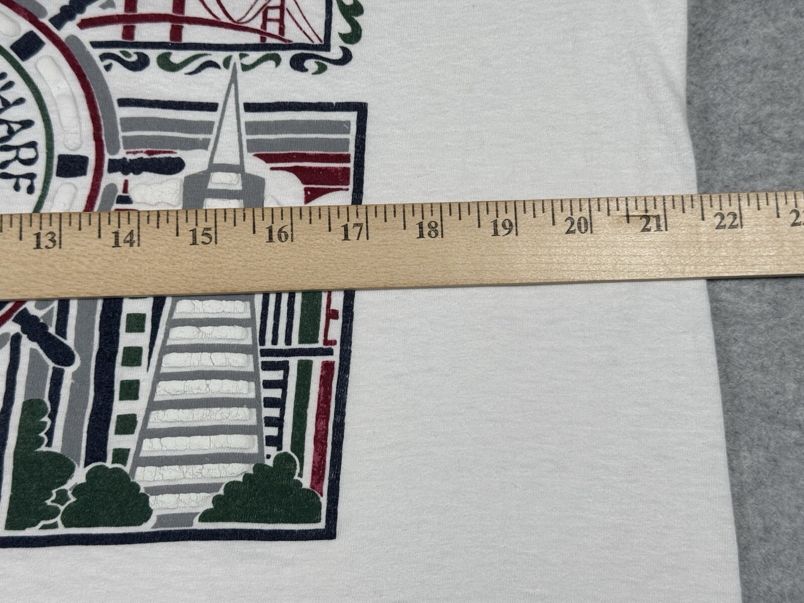 San Franscisco Shirt Adult Large White Fisherman Wharf California Ocean Beach gallery