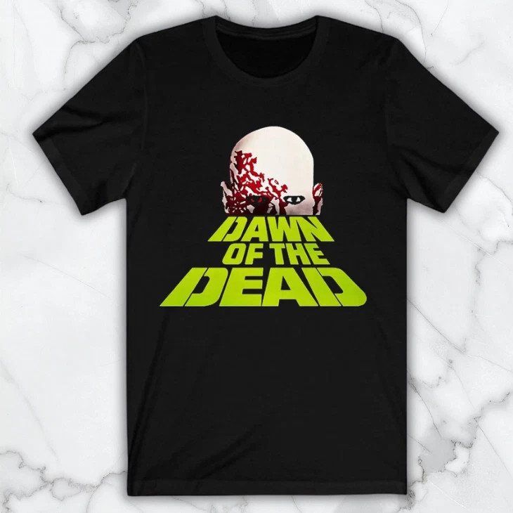 Dawn of The Dead Horror Movie Men's Black Graphic T Shirt Freeships gallery