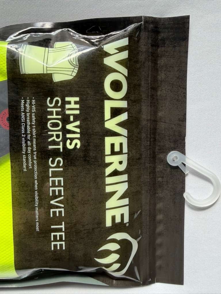 Wolverine Men's Hi-Vis Short Sleeve Tee - Size Medium -ANSI Class 2 Safety Shirt gallery