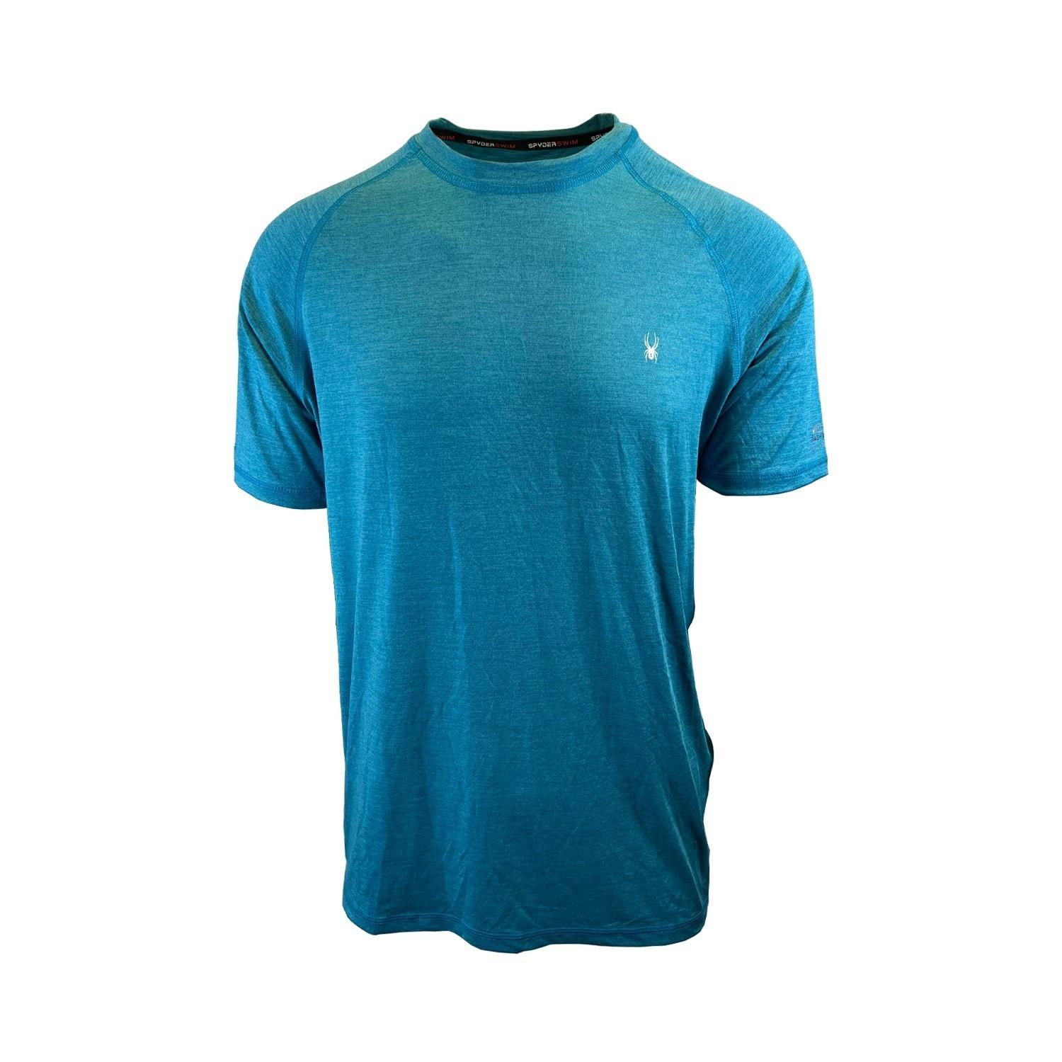 Spyder Swim Men's Solid T-Shirt Rashguard Quick Dry UPF Lightweight Hybrid S/S gallery