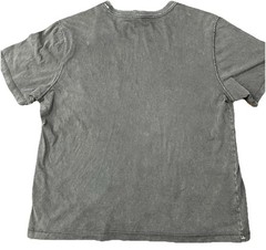 Truth By Republic Gray Distressed Short Sleeved T Shirt Embroidered Pocket XL