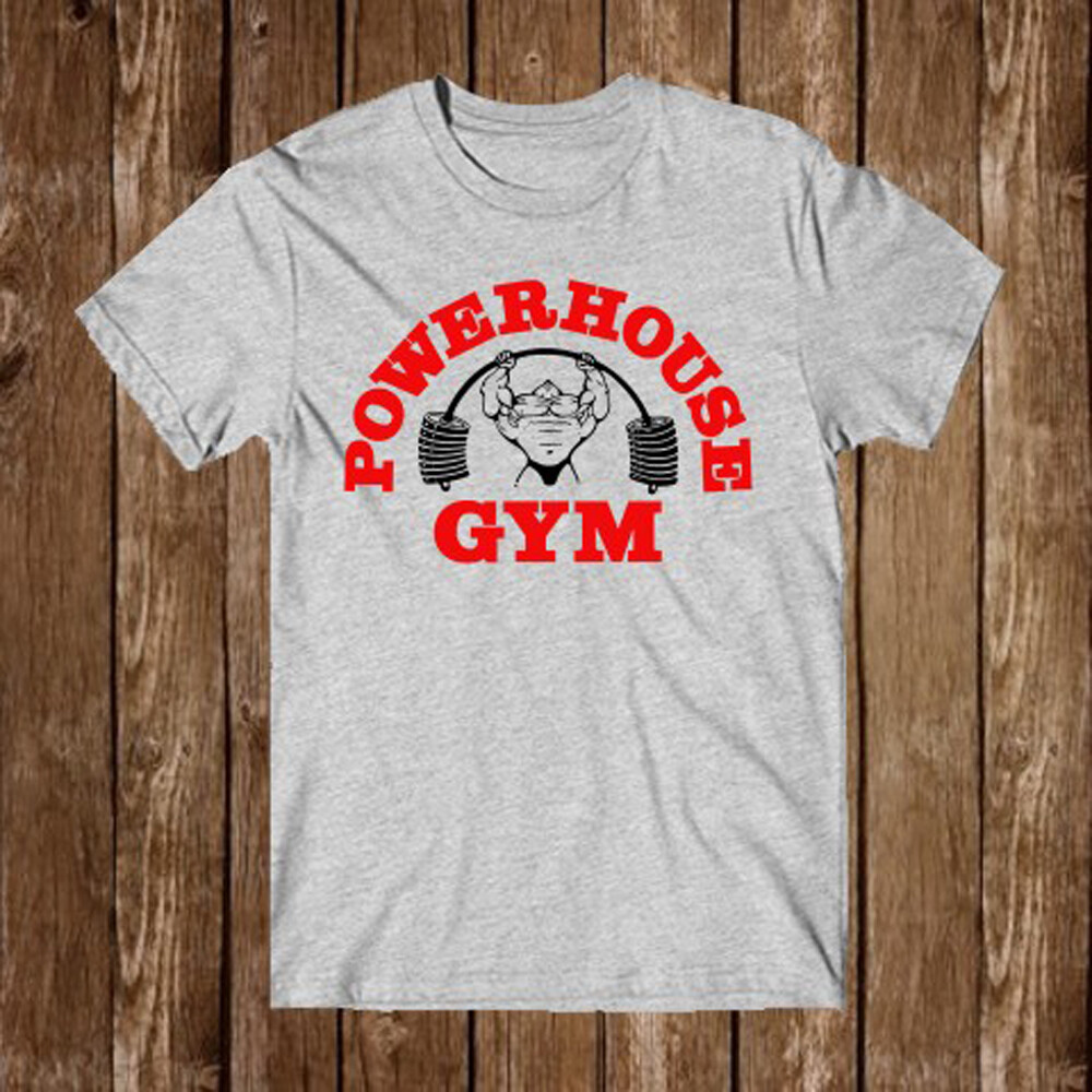 Powerhouse Gym Men's Grey T-Shirt Size S-5XL gallery