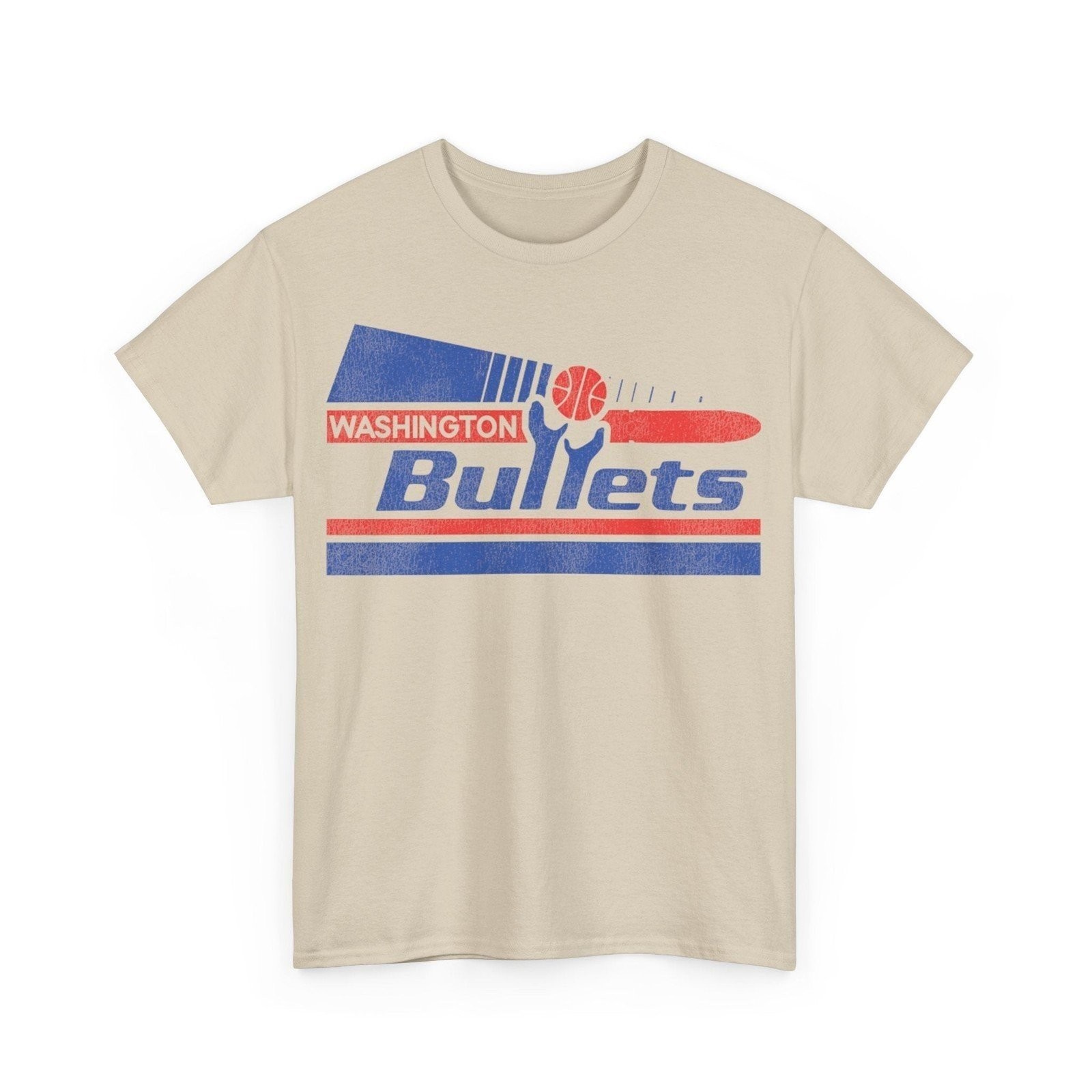 Washington Bullets Basketball Pennant Nostalgic Retro T-shirt gallery