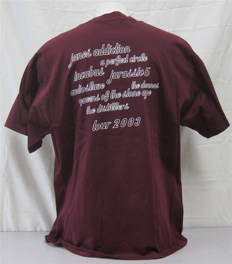 Lollapalooza 2003 tour Audioslave Perfect Circle The Donnas XL Concert T-Shirt gallery
