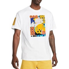 Nike Men AIR Max90 Tee X David Bruce Basketball Smile Face Dq1012-100 T-shirt