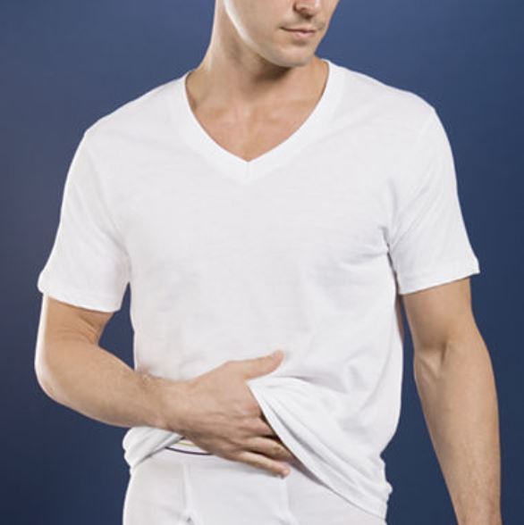 Stafford 4-Pack Men's 100% Cotton Ultra Soft V-Neck T-Shirts White gallery