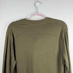 NWT Royal Robbins Duke V-Neck Wool Blend Timber Green Shirt Large UPF 40