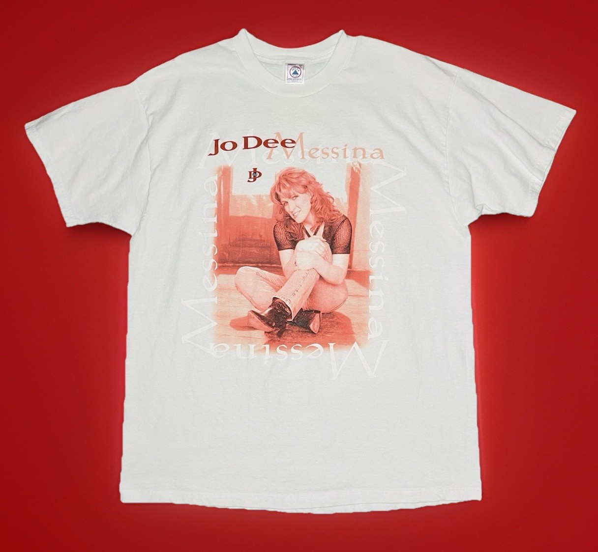 *VTG* Delta Pro Weight Jo Dee Messina 90s Double Sided Tour Shirt USA; XL