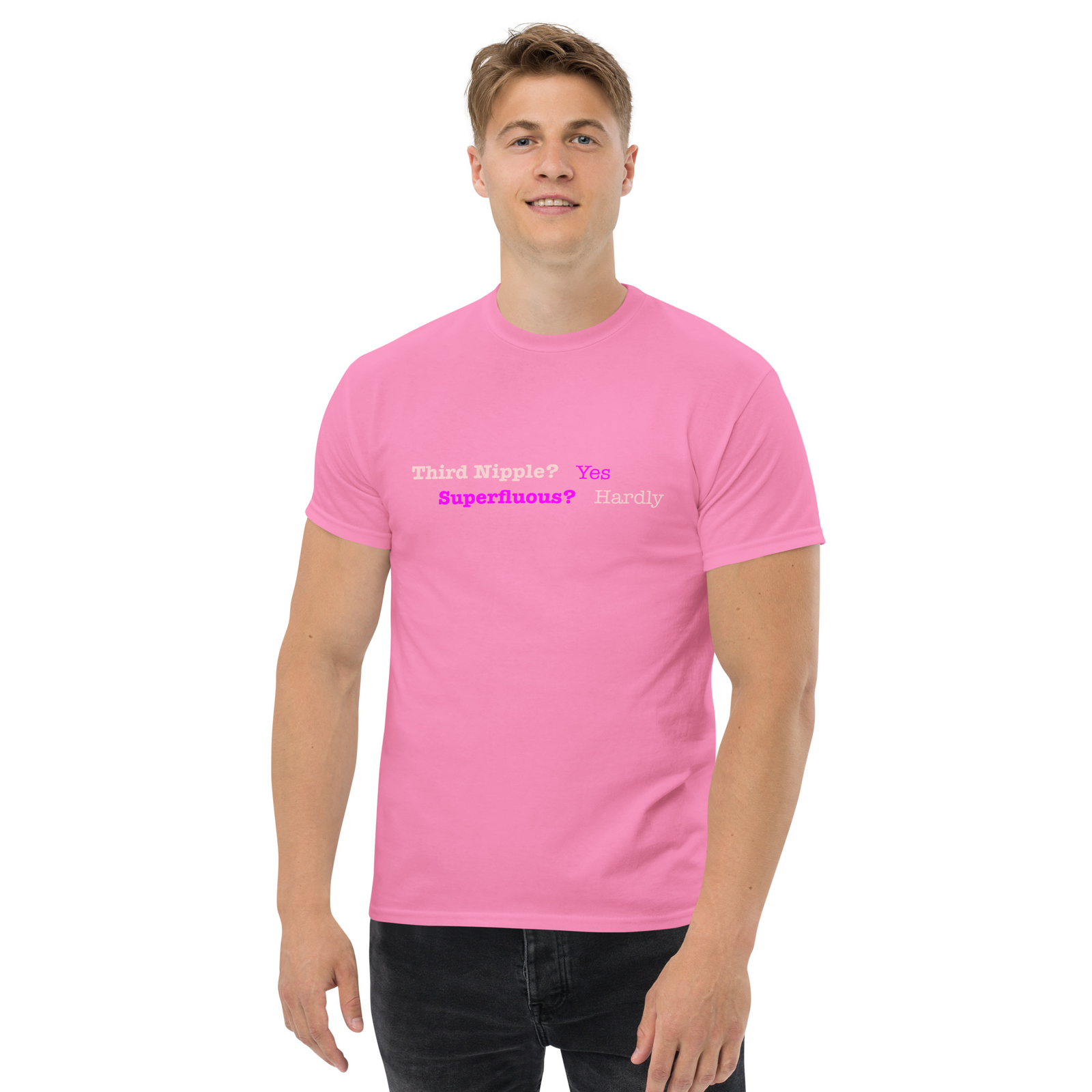"Superfluous Third Nipple" Cassic tee Funny Joke Sex Goofy Hereditary gallery