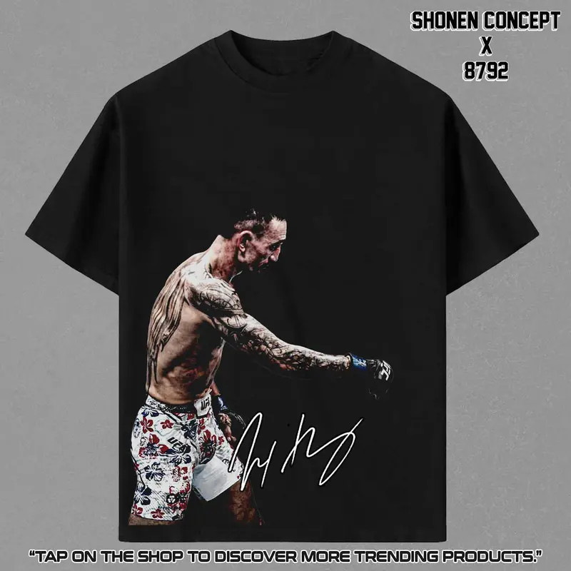 Max Holloway Blessed UFC 329 BMF Champion T-Shirt Vintage MMA Men Graphic Tee