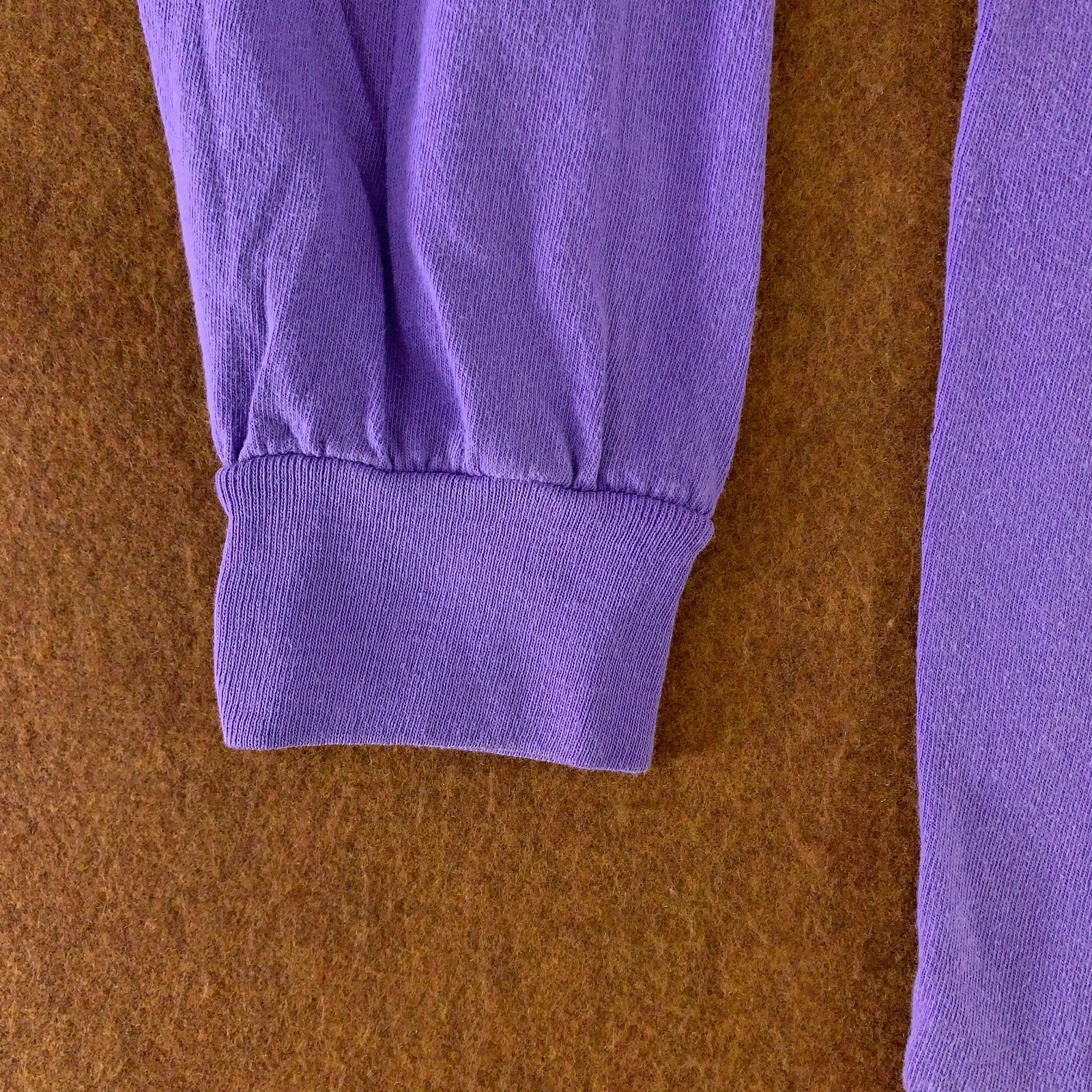 Comfort Colors Mens Medium Purple Heavyweight Long Sleeve Crew Neck T-Shirt New gallery