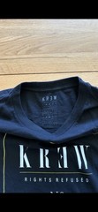 KR3W Black Graphic Print Crew Neck Short Sleeve Men’s T-Shirt Size L