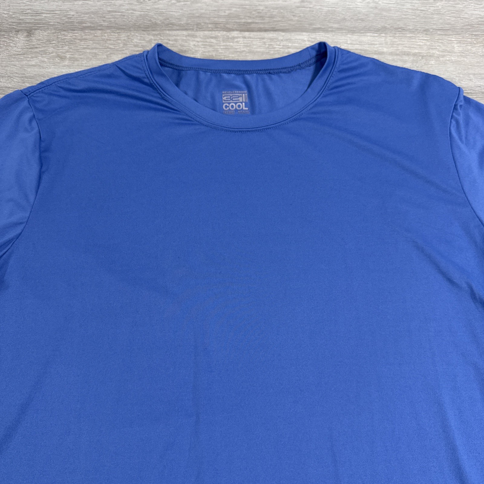 32 Degrees Cool Shirt Men’s Blue Performance Stretch Athletic Stretch Tee XL gallery