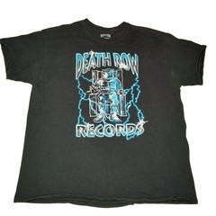 Death Row Records Ripple Junction Black T-shirt Shirt Sz XL Tupac Snoop