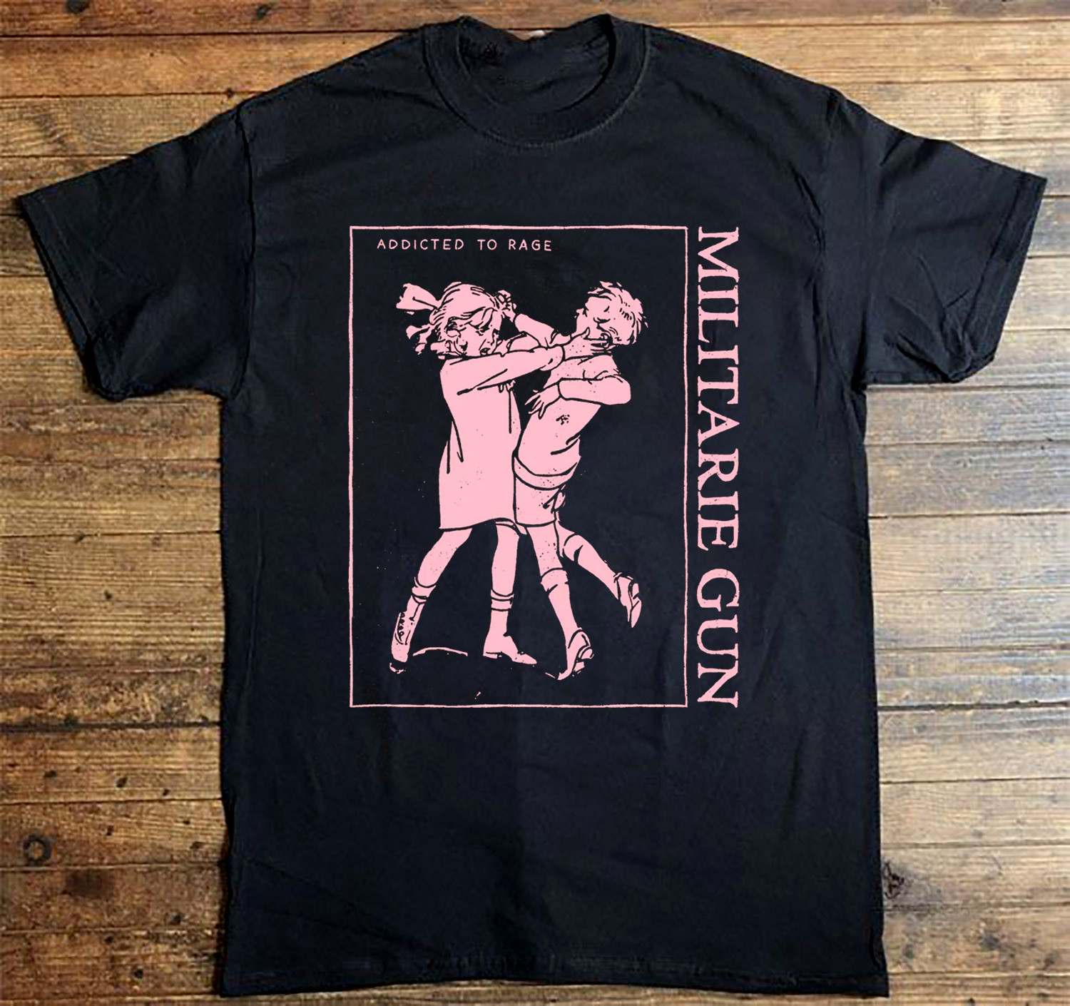 MILITARIE GUN ADDICTED TO RAGE T Shirt Black All Size S to 5Xl AL947 gallery