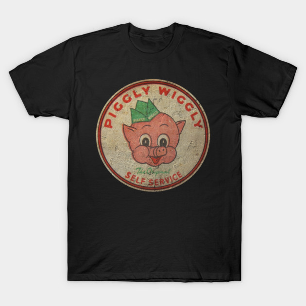 Retro Piggly Wiggly Style T-Shirt Vintage Pig Grocery Store Fan Gift Unisex Tee gallery