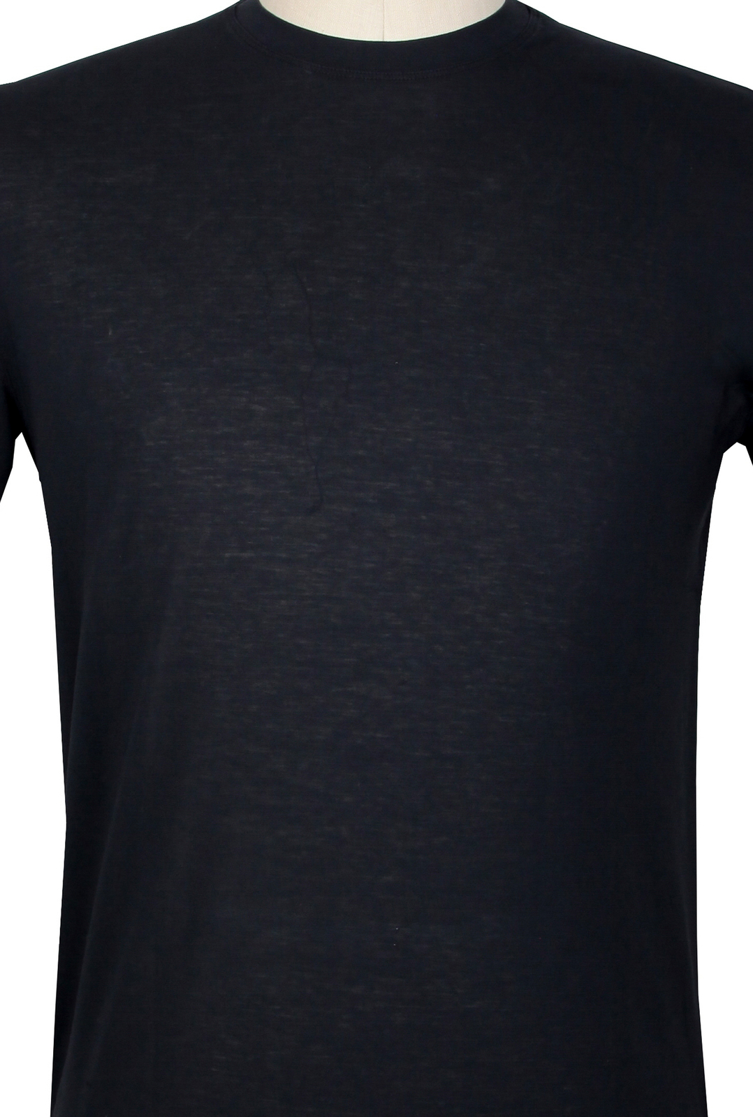 Kired Black Solid Crewneck Cotton T-Shirt - Extra Slim - (KR613231) gallery